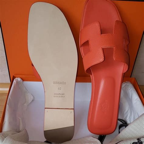 sandales hermes oran orange|hermes oran sandals price.